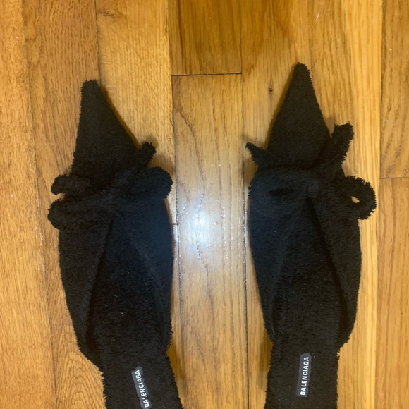 Balenciaga terry cloth bow knife slides - Picture 3 of 4